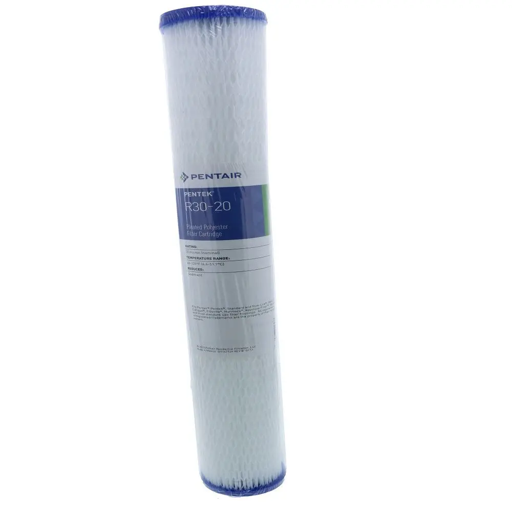 20" Pentek R30-20 Reusable Pleated Polyester 30 Micron Filter 2