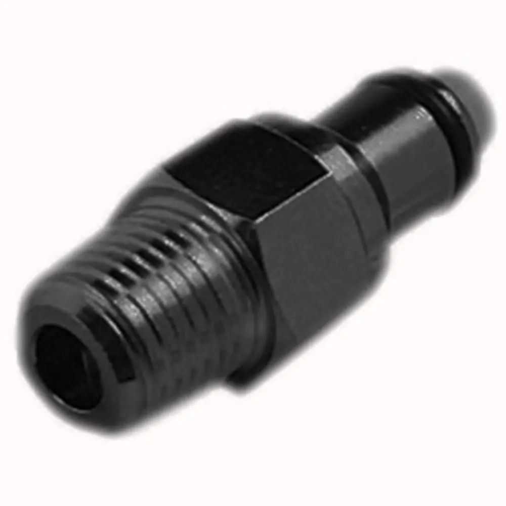 Plcd24004vb Valved Male Thread Black Coupling Insert 1/4 Npt Viton O-Ring 1
