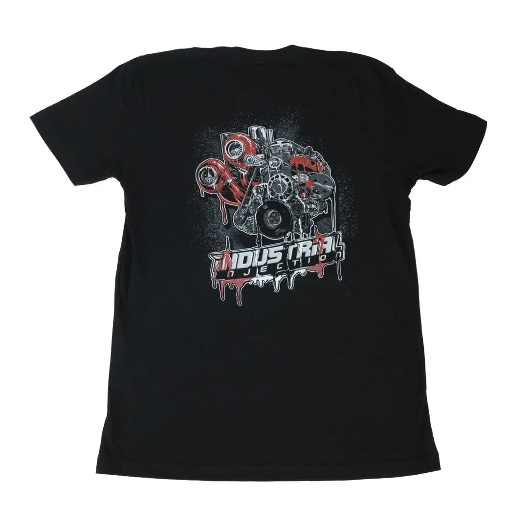 Industrial Injection Cummins Engine-Themed Drip Shirt