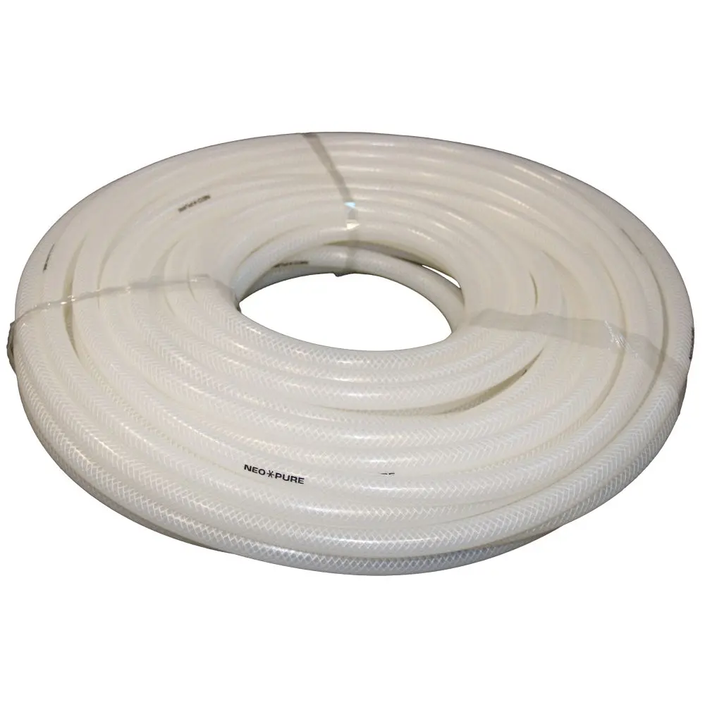 Braid Reinforced Silicone Tubing - 1/8 Id X .365  Od 1
