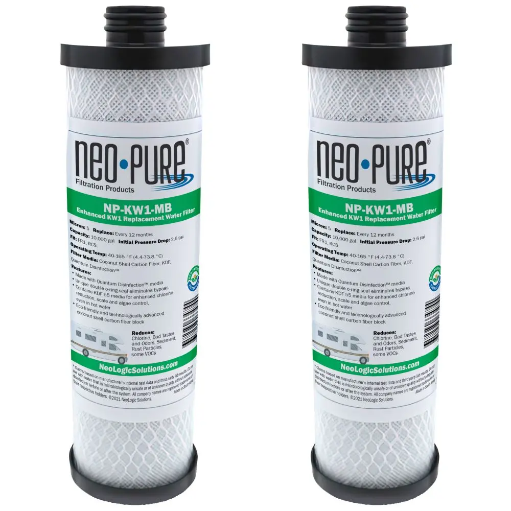Neo-Pure Np-Kw1-Mb Compatible Replacement For Waterpur™ & Clear Choice™ Kw1 Rv Water Filter 2