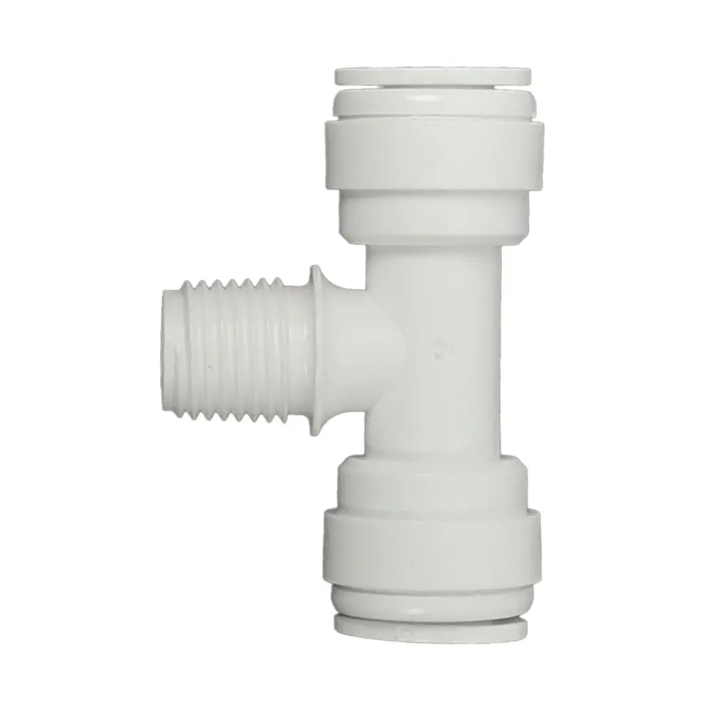 Male Branch Tee Acetal 3/8 Qc X 3/8 Qc X 1/4 Mnpt Branch 3