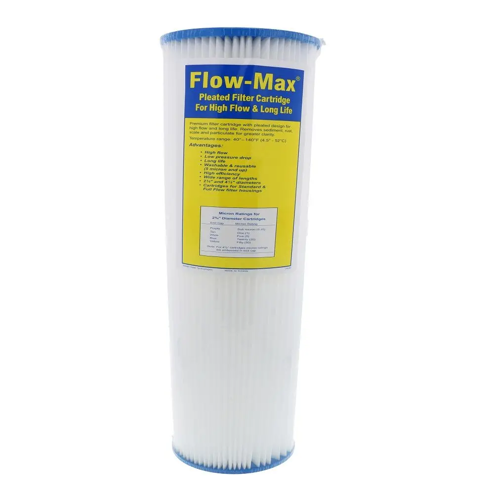 10" × 4-1/2" Bb Flow-Max Pleated - 1 Mic Filter 1