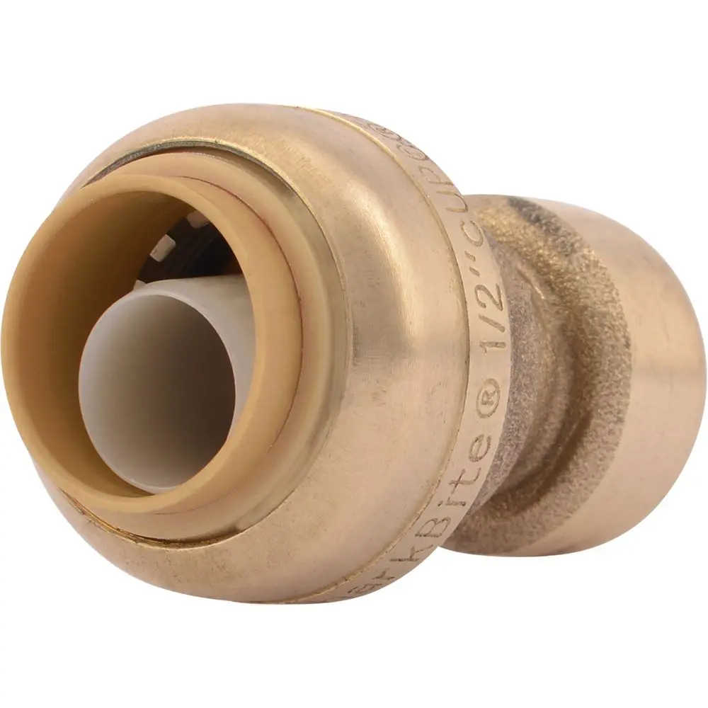 Sharkbite® U050lf Lead-Free Brass Push-To-Connect Reducer Coupling - 1/4" X 1/2" 1