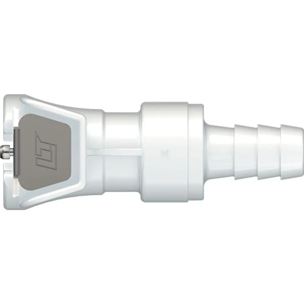 Linktech 40Ac Series Straight Female, Valved, 5/16" Hb, Natural Acetal, Buna N 1