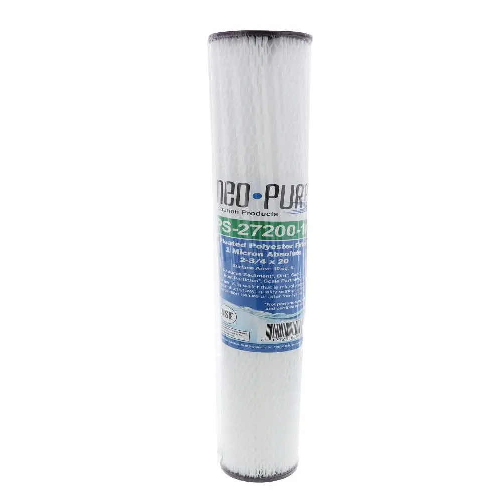 20" X 4-1/2" Bb Flow-Max Pleated - 1 Mic Absolute Cyst Filter 2