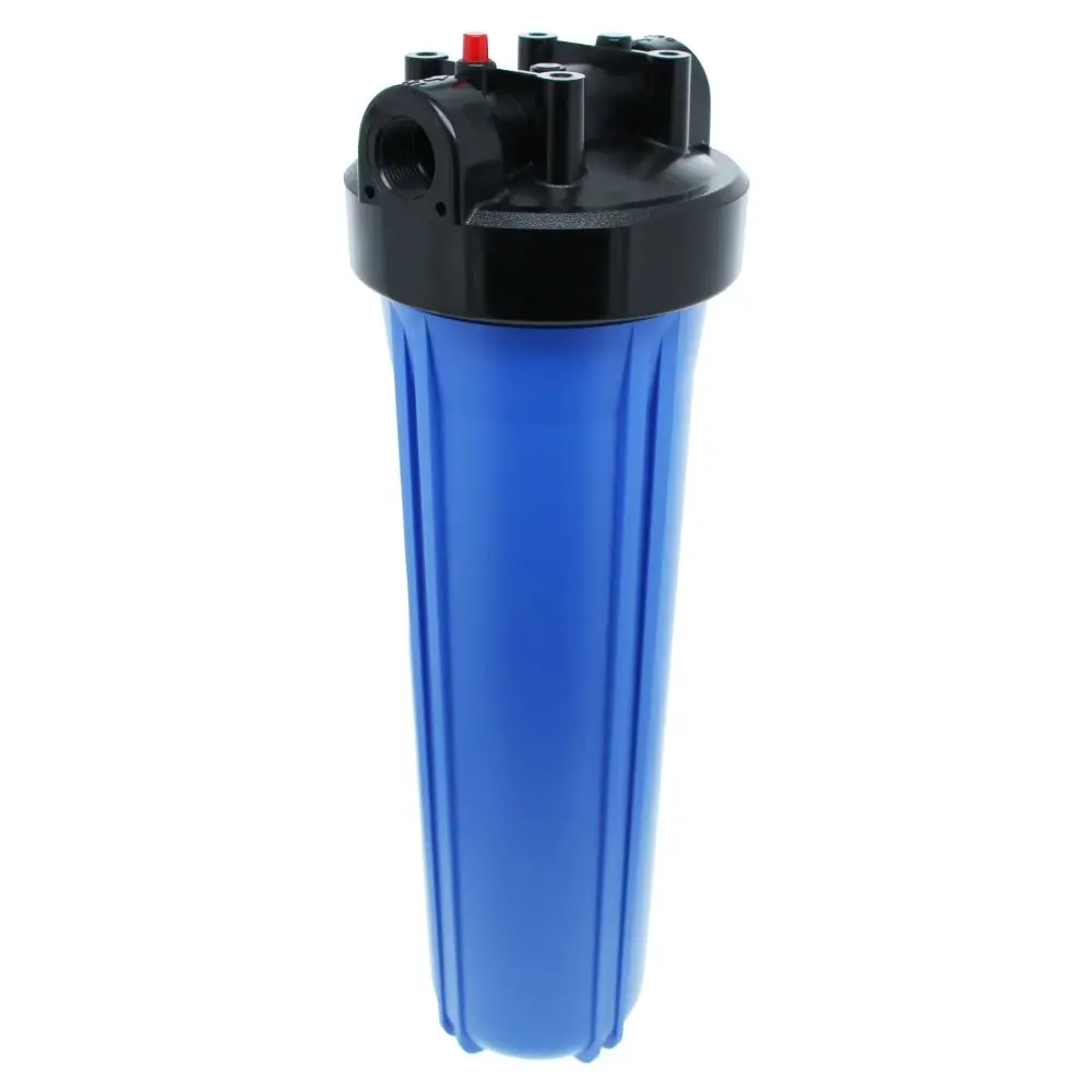 20" Neo-Pure Big Flow Filter Housing Blue Sump/Black Cap 3/4" With Pressure Relief 1