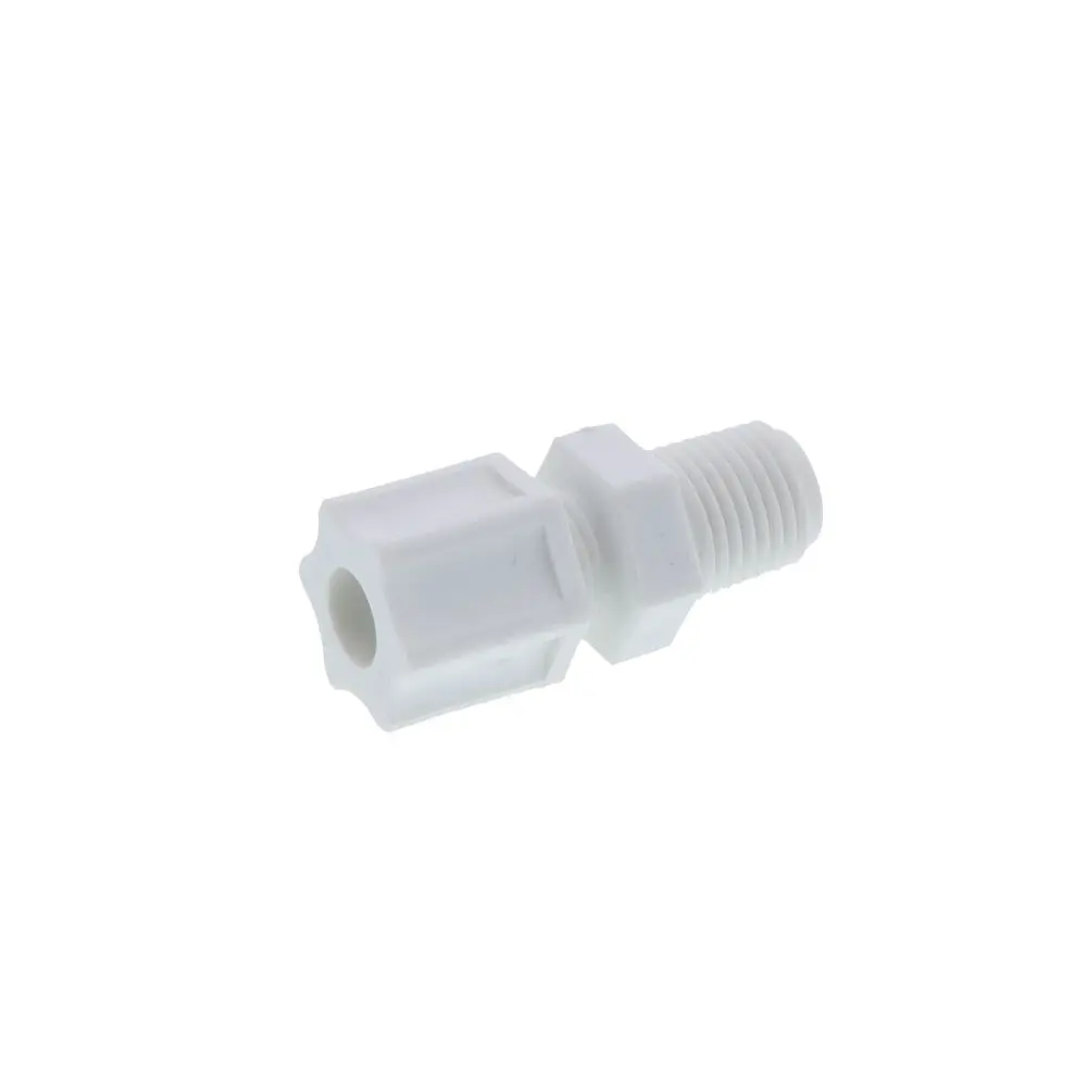 Jaco 10-5-4-P-O Polypropylene Male Connector 5/16 Od Tube X 1/4 Mpt 1