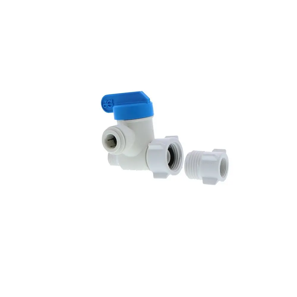 John Guest Plastic Angle Stop Adapter Valve Lead-Free - 3/8 X 1/2 X 3/8 1
