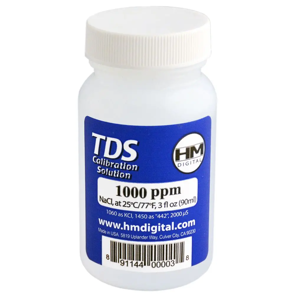 Hm Digital C1000 Tds And Ec Calibration Nacl Solution - 1000 Ppm 3Oz/89Ml 1