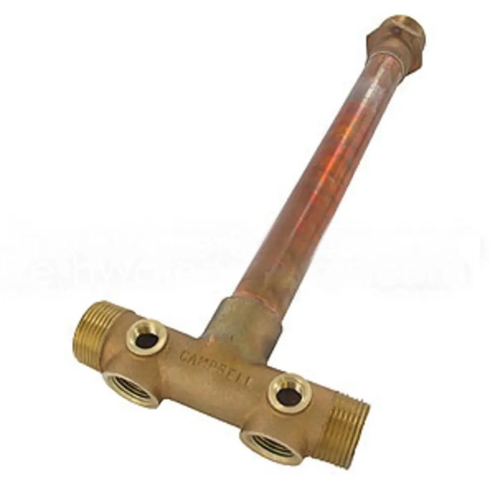 Brass Tank Cross 1.25" X 3/4" X 14" 1