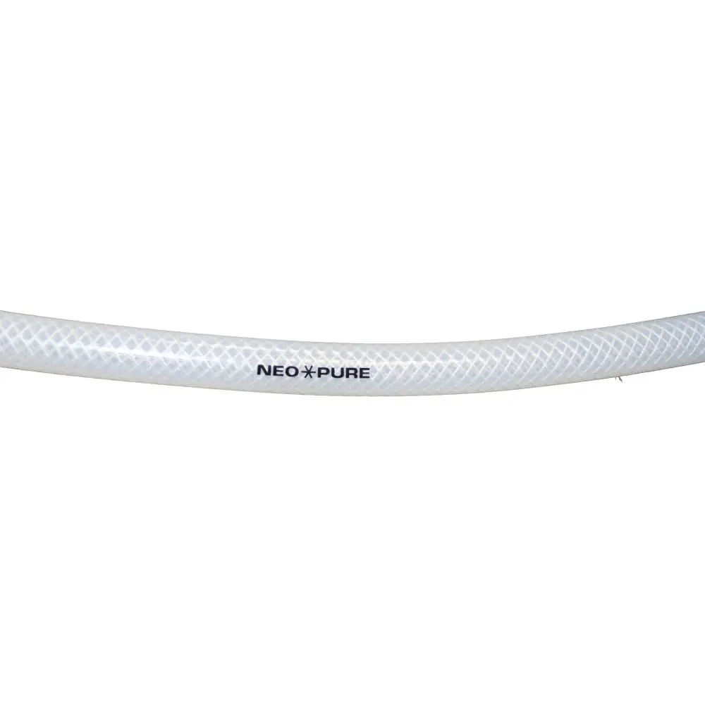 Braid Reinforced Silicone Tubing - 3/8 Id X .655  Od 2