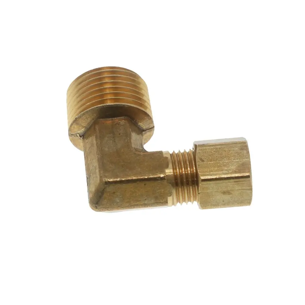 Brass Compression Male Elbow -1/4 Compression X 3/8 Mpt 1