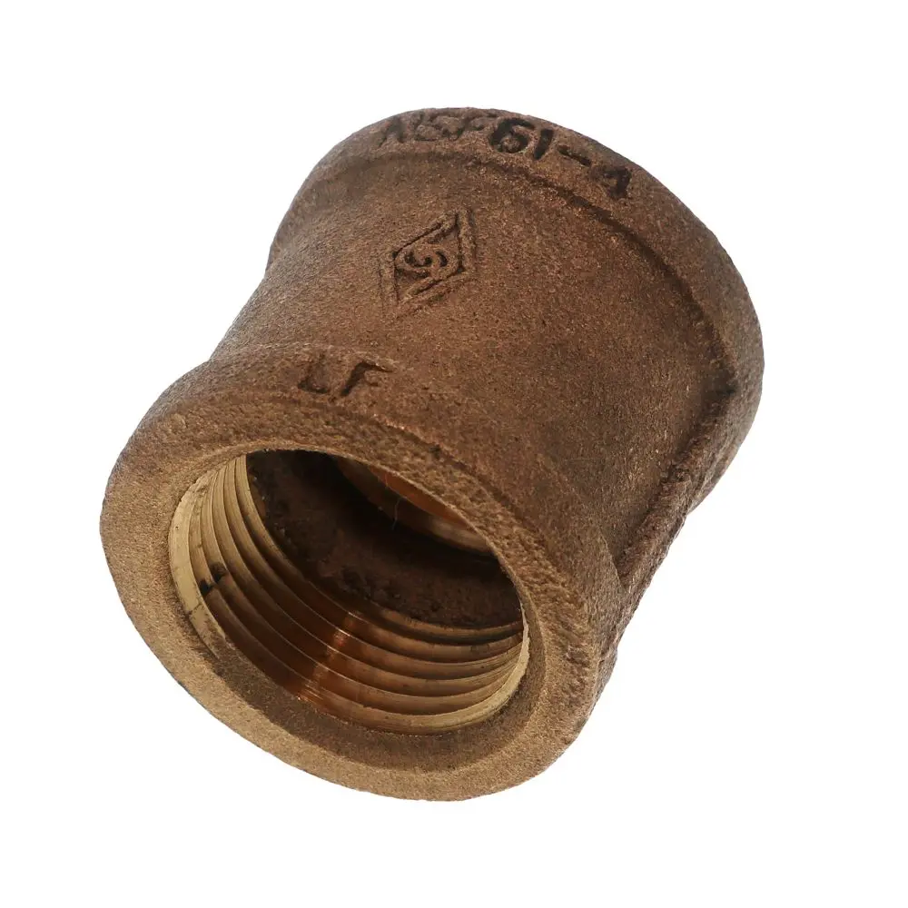 Threaded Bronze Coupling Lead-Free 1-1/4 Fipt X 1-1/4 Fipt 1