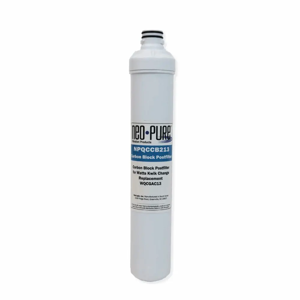 Neo-Pure Kwik Change 13" Gac Carbon Post Filter Replacement For Watts Wqcgac13 1