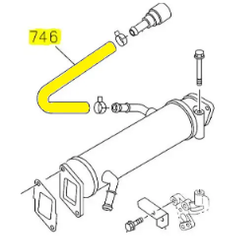 Gm Egr Cooler To Heater Core Hose, 2004.5-2007 Lly/Lbz 2
