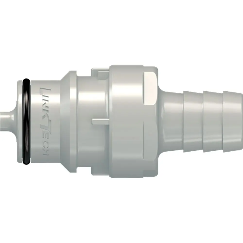 Linktech 60Pp Series Straight Male, Valved 1/2" Hb, Polypropylene, Epdm 1