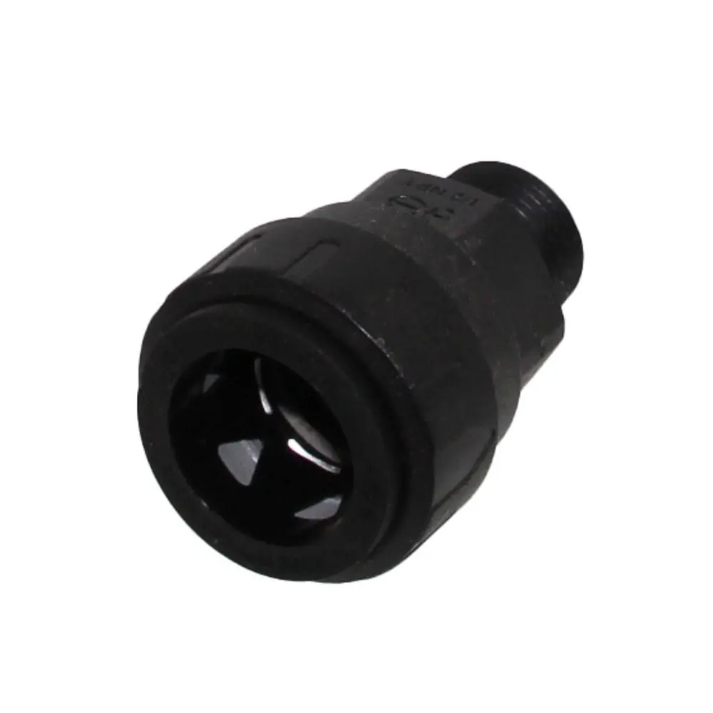 John Guest Black Male Connector - 3/4 Cts X 1 Npt 1