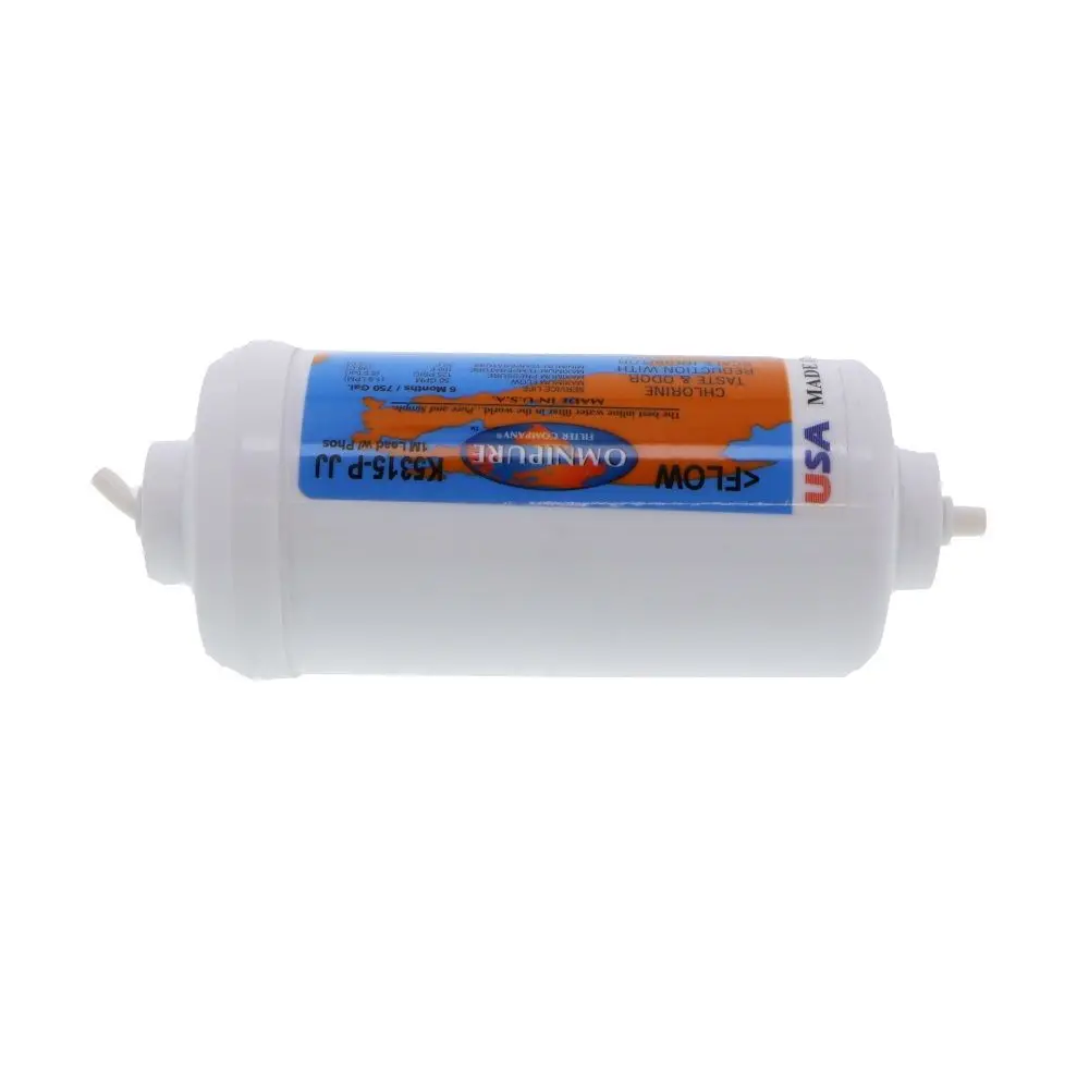 Omnipure Inline K5315-P-Jj 1 Mic Cto/Lead/Cyst (W/ Scale Reduction) - 6" X 2.5" Filter - 1/4" Quick Connect 3