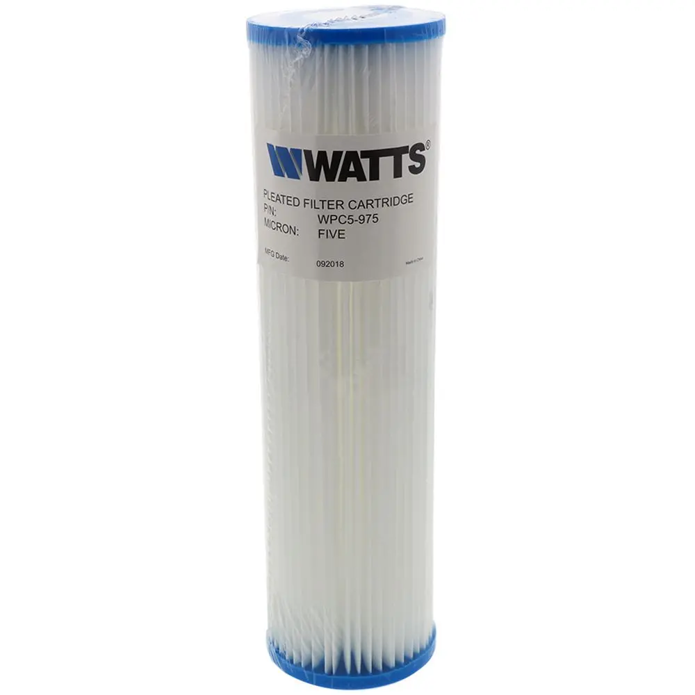 9-3/4" X 2-3/4" Flow-Max Pleated Poly - 5 Mic 1