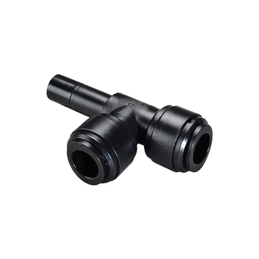 Neofit - Acetal Black Stem Run Tee 1/2" Tube X Stem 1/2" 1