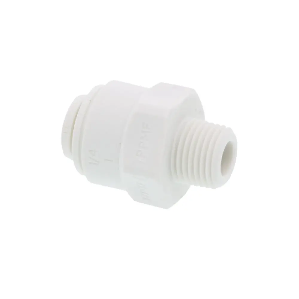John Guest Male Connector Nptf Polypro - 1/4 X 1/8 Nptf 1