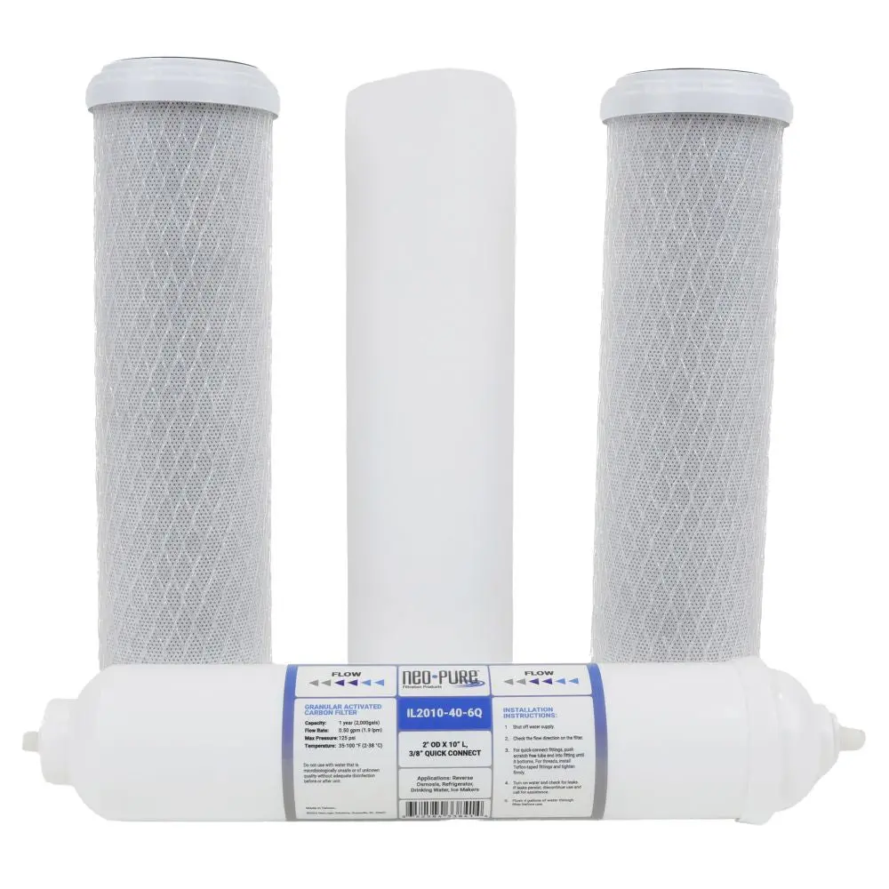 Purwater Pw-Ro4l And Tgi-525 Ro System Replacement Prefilter And Postfilter Kit 1