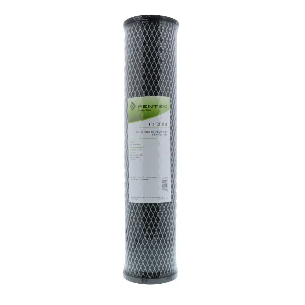 Pentek 155382-43 Ncp-20Bb Carbon Impregnated Non-Cellulose Pleated 10 Mic Filter 1