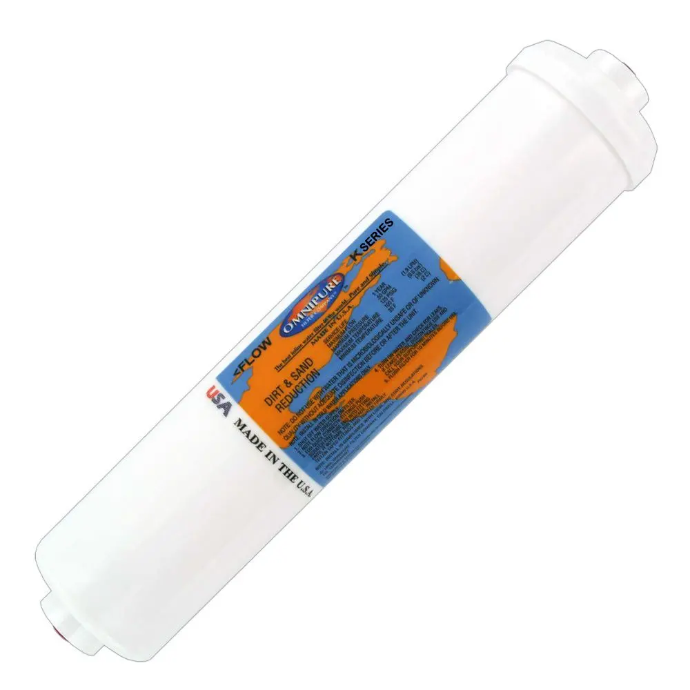 Omnipure Inline K5615-Jj 1 Mic Cto/Lead/Cyst - 12" X 2.5" Filter - 1/4" Quick Connect 1
