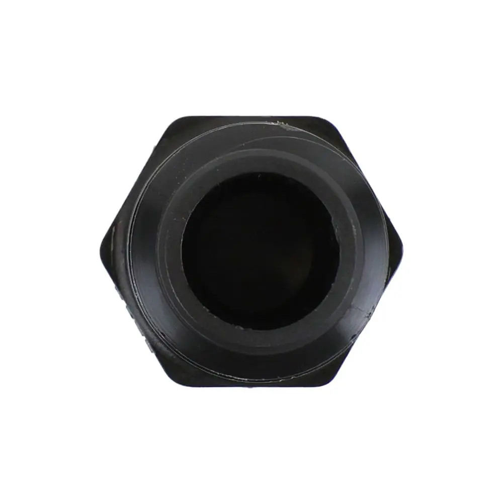 Parker Kynar Male Connector Black - 1/2 X 1/2 Nptf 3