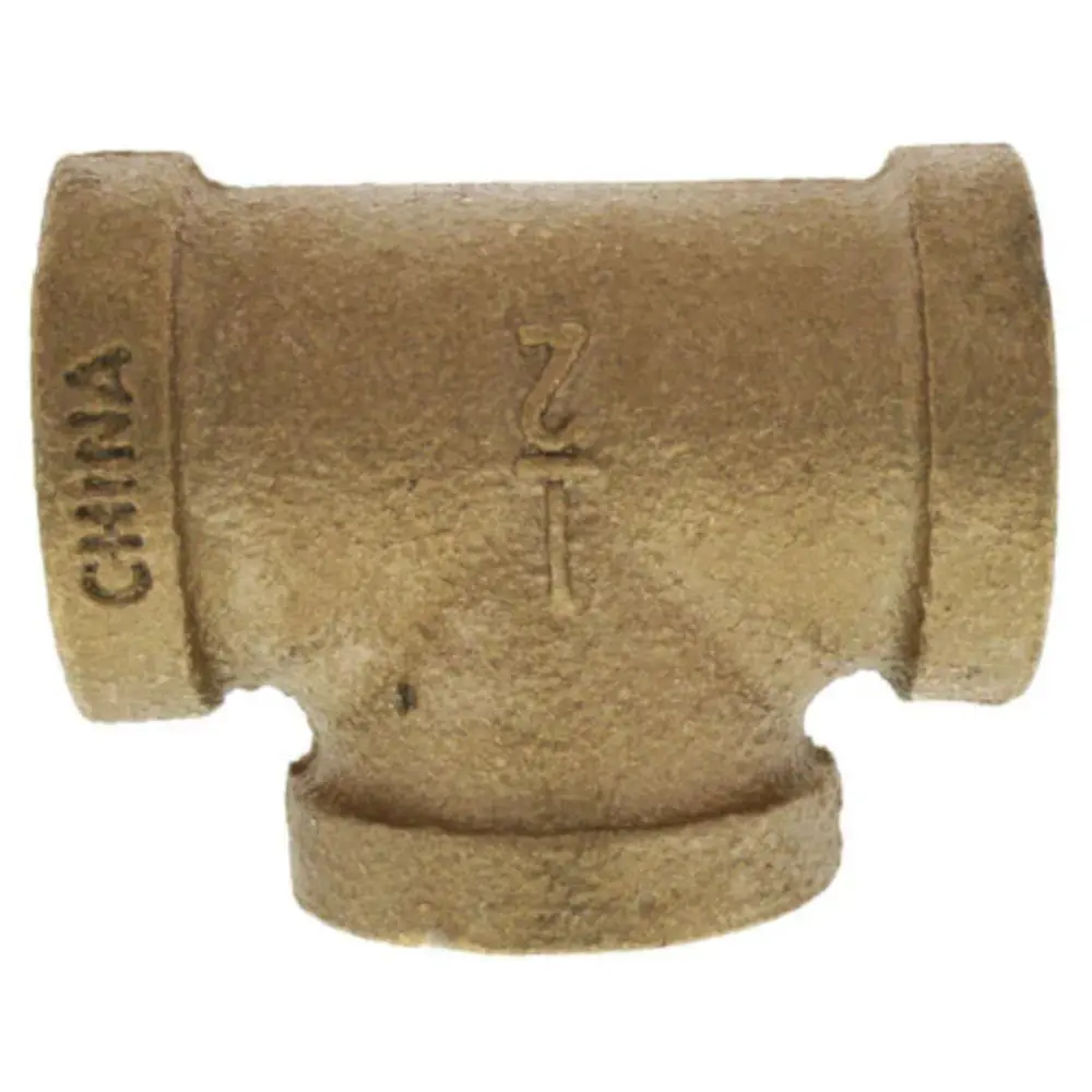 Lead-Free Brass Tee Bft-N4-Lf - 1/2 Fpt X 1/2 Fpt  X 1/2 Fpt 1