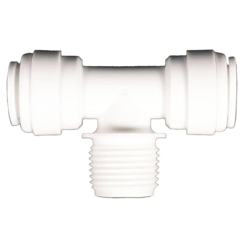 Male Branch Tee Acetal 3/8 Qc X 3/8 Qc X 3/8 Mnpt Branch 1