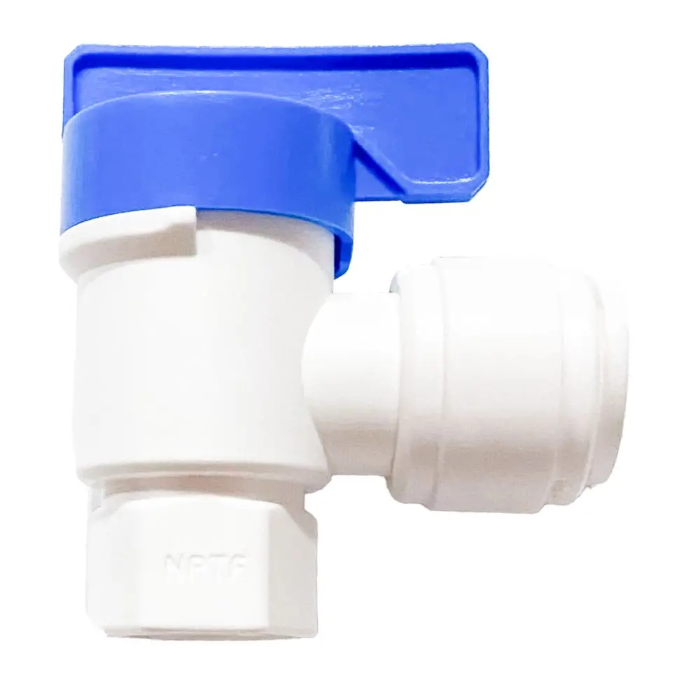 Neofit - Acetal White Tank Valve Female Elbow 1/4" Fpt X 1/2" Tube 1