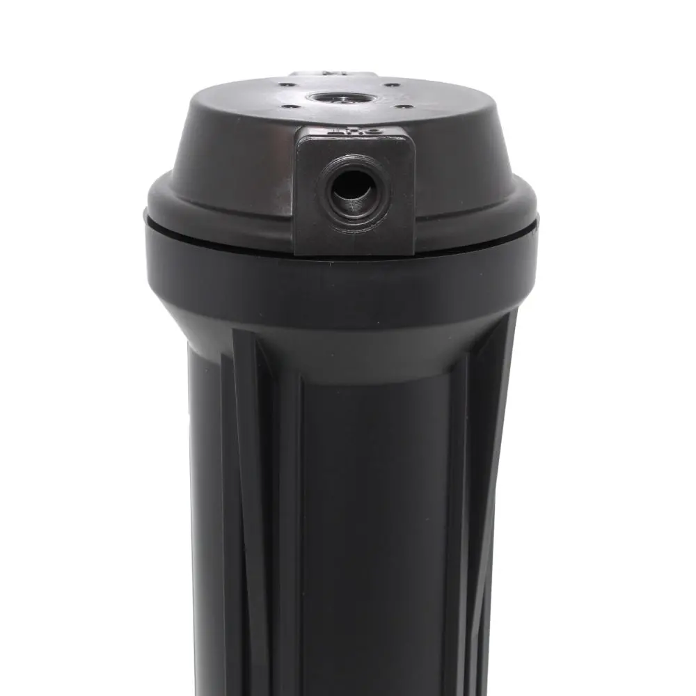 10" Neo-Pure Slimline Flat Cap Housing Nsf Black Cap/Black Sump 1/2" No Pressure Relief 2