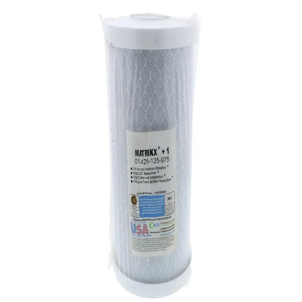 10" Bb Filtrex Matrikx Cto Plus Carbon Block 0.6 Mic Filter 1