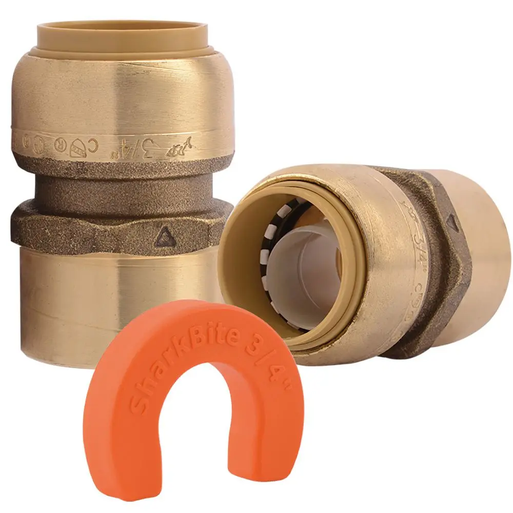 Sharkbite® 22441Lf Lead-Free Brass Push-To-Connect Water Heater Installation Kit - 3/4" X 3/4" Fpt 1