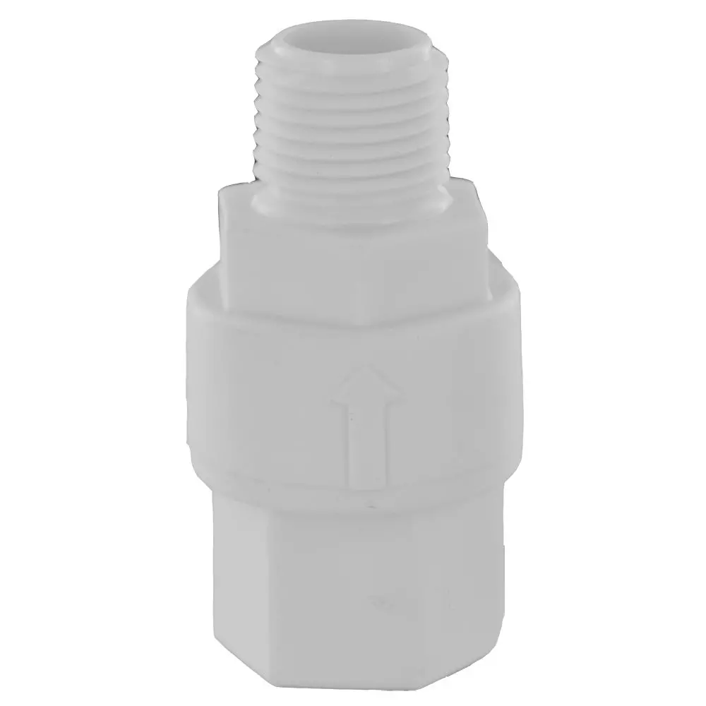 Poppet Check Valve 685 Series 1/2 Fpt X 1/2 Mpt, 1/3 Psi, Epm Ss Spring 2