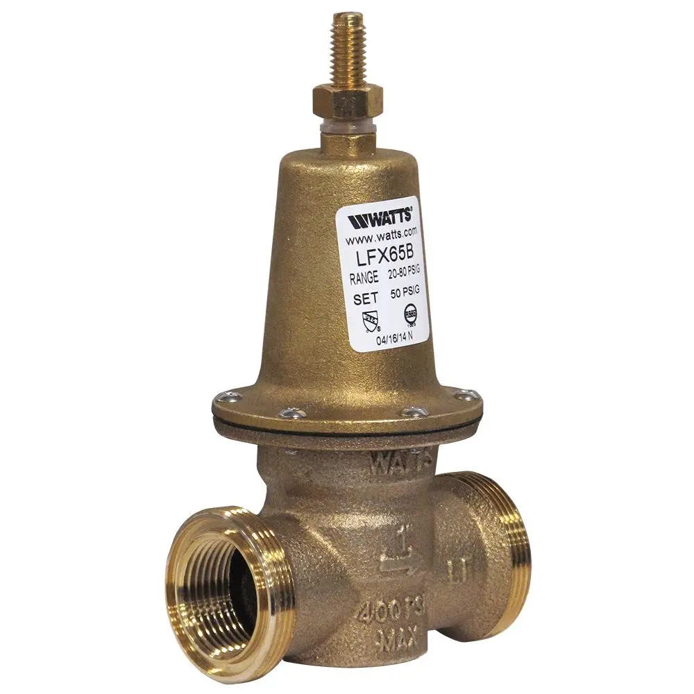 Watts 1 Lfx65b Lead-Free Pressure Regulator 1" Fnpt 1