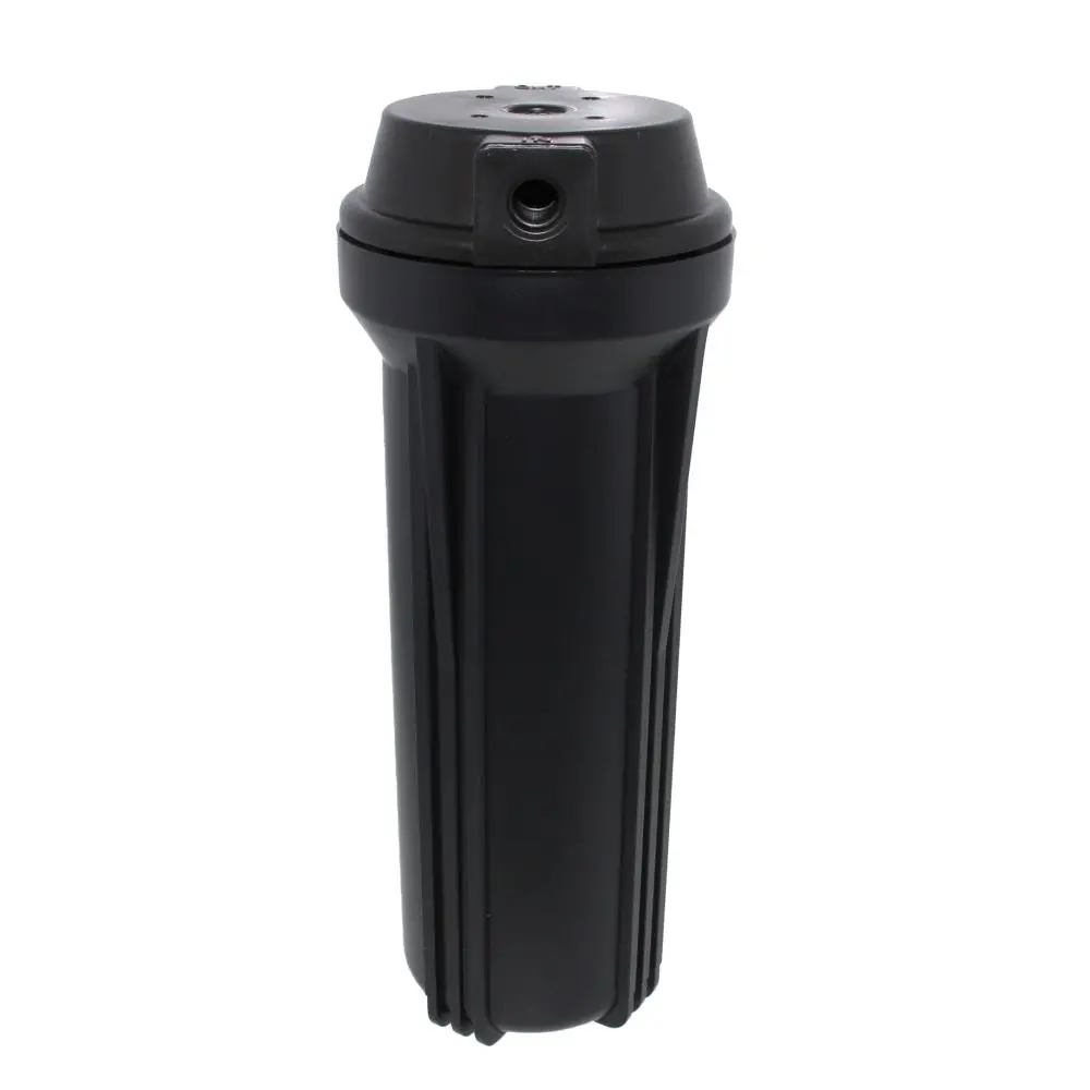 10" Neo-Pure Slimline Flat Cap Housing Nsf Black Cap/Black Sump 3/8" No Pressure Relief 2