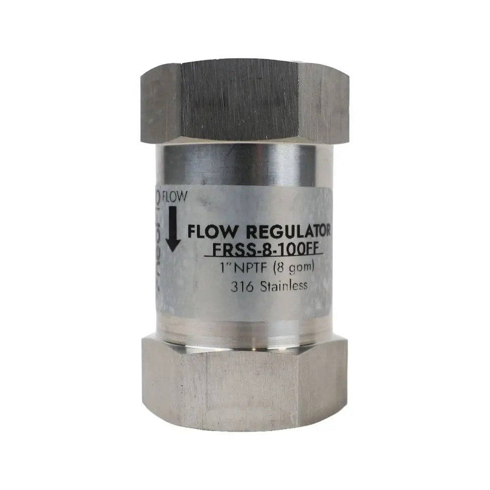 Neo-Pure Stainless Steel Flow Restrictor 8 Gpm 316Ss 1" Fpt X Fpt 1