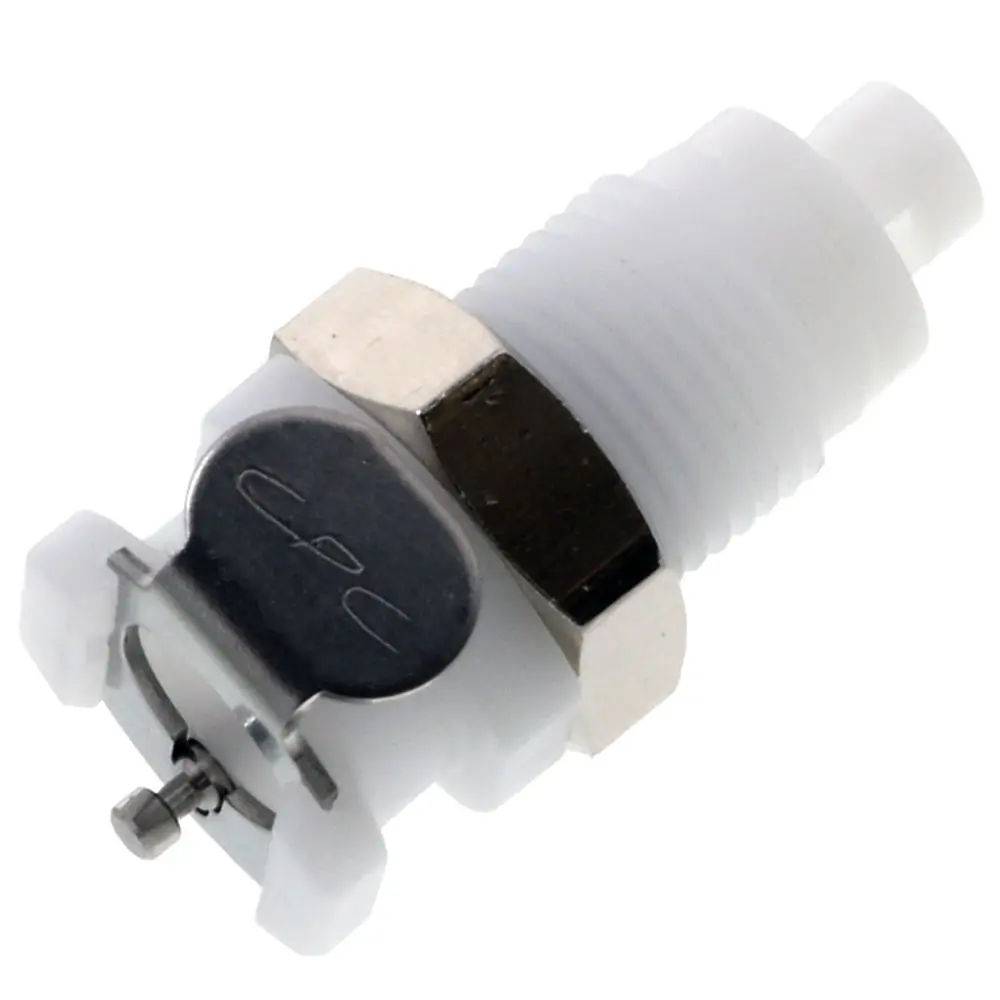 Pmcd1601 Valved Panel Mount Hose Barb Coupling Body 1/16 Id Barb 1