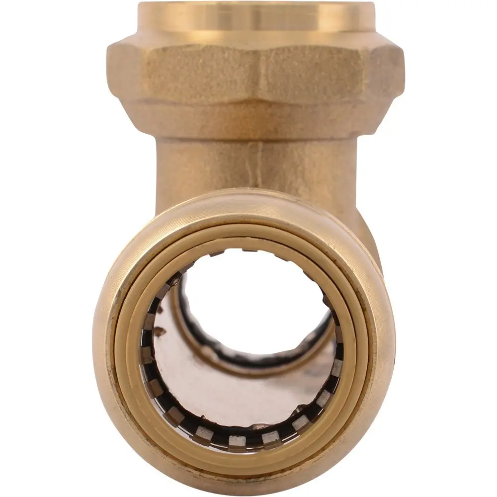 Sharkbite® U3486lf Lead-Free Brass Push-To-Connect Female Centre Slip Tee - 3/4" X 3/4" X 3/4" Fpt 2