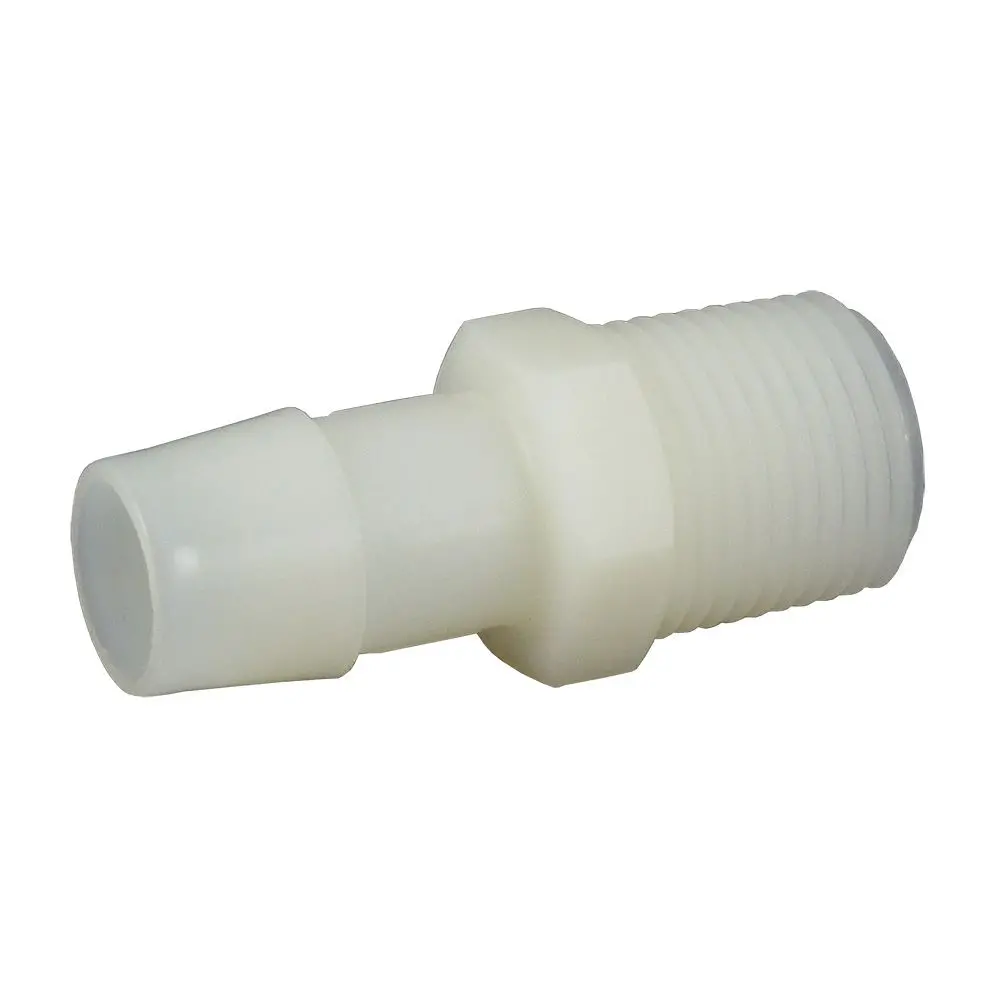 Male Barb Connector Kynar (Pvdf) - 1/2 Id Barb X 3/8 Mnpt 1