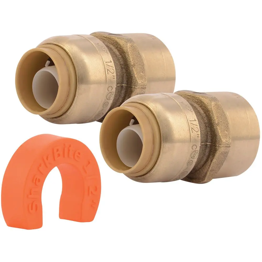 Sharkbite® 22604Lf Lead-Free Brass Push-To-Connect Water Heater Installation Kit - 1/2" X 3/4" Fpt 1