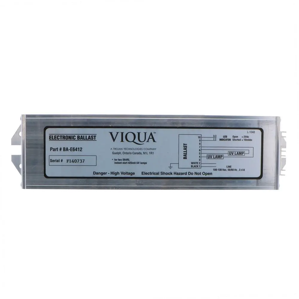 Sterilight Ba-E6412 Electronic Ballast For Suv 225P-800P, 100-130V/50-60Hz 1