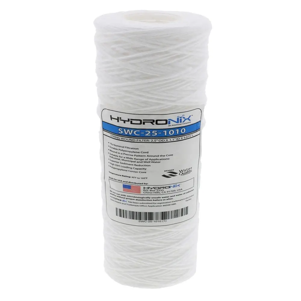 10" String Wound Polypropylene - 10 Micron Filter 2