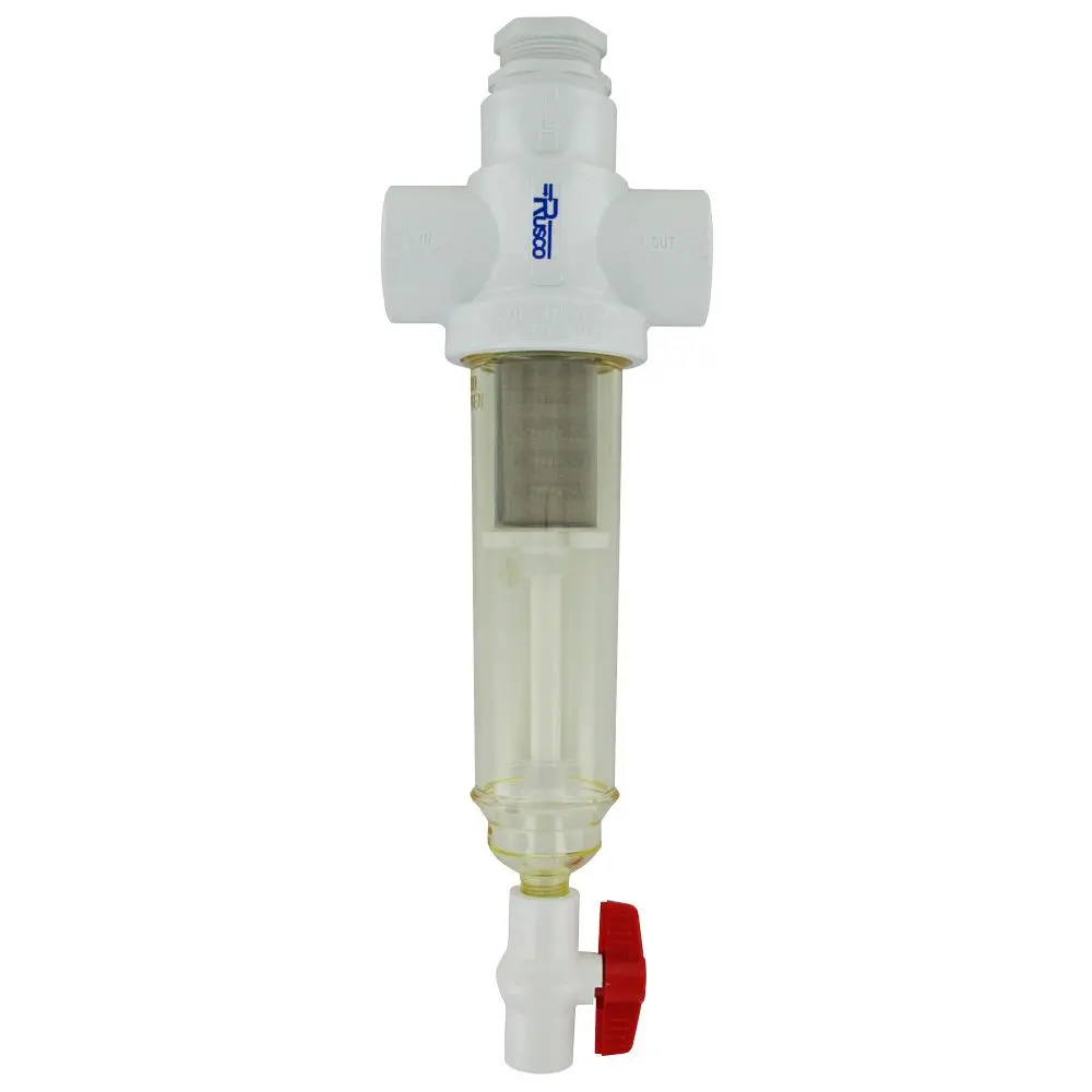 Rusco Chemically Resistant Sediment Trapper Filter Combo Style 1-1/2" Ss 1