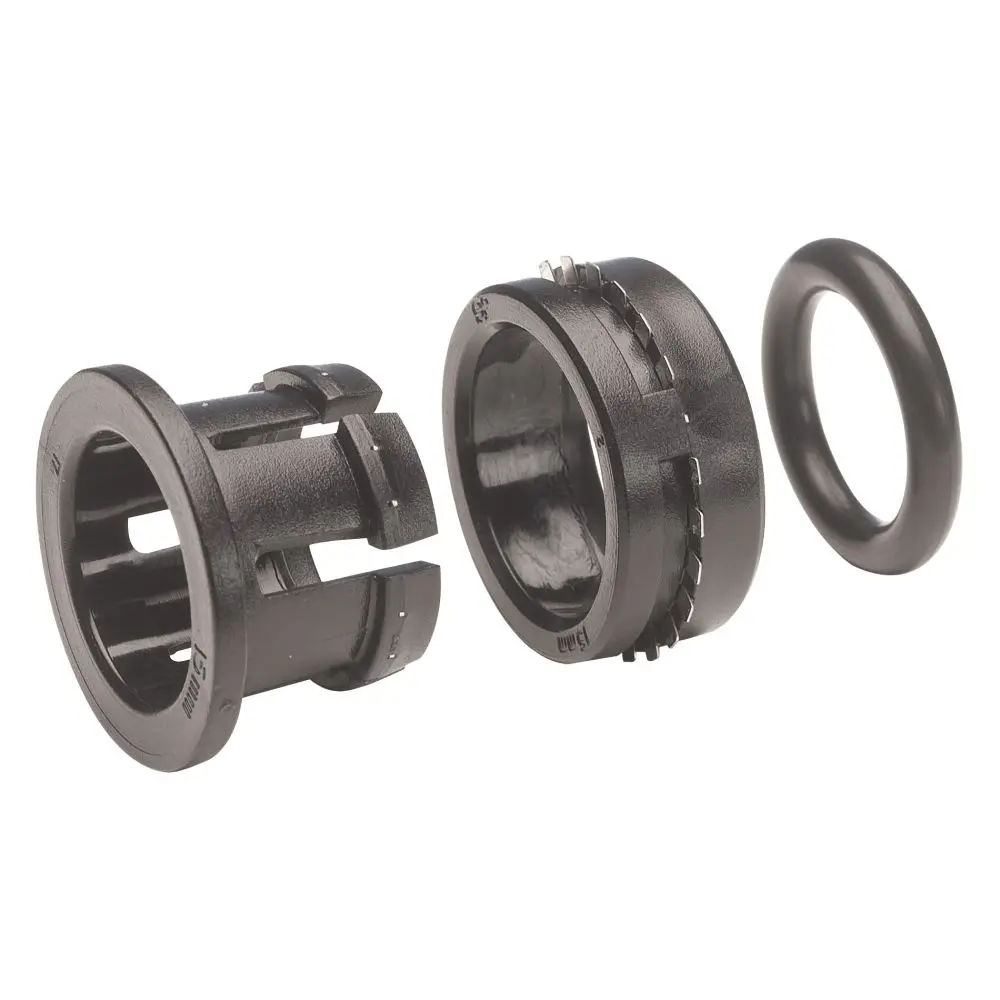 John Guest Plastic Half Cartridge - 10Mm Black Single Nitrile O-Ring 1