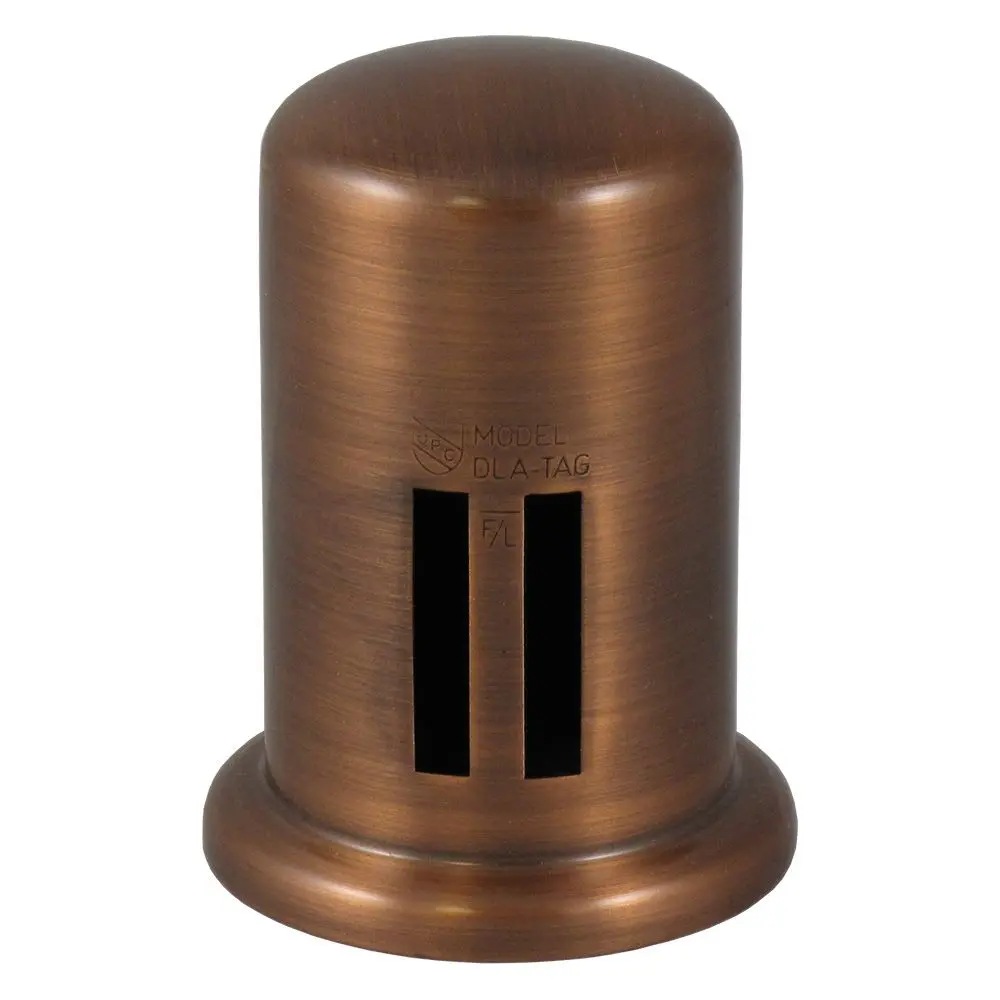 Brass Cover Cap For Twin Inlet Air Gap - Antique Copper 1