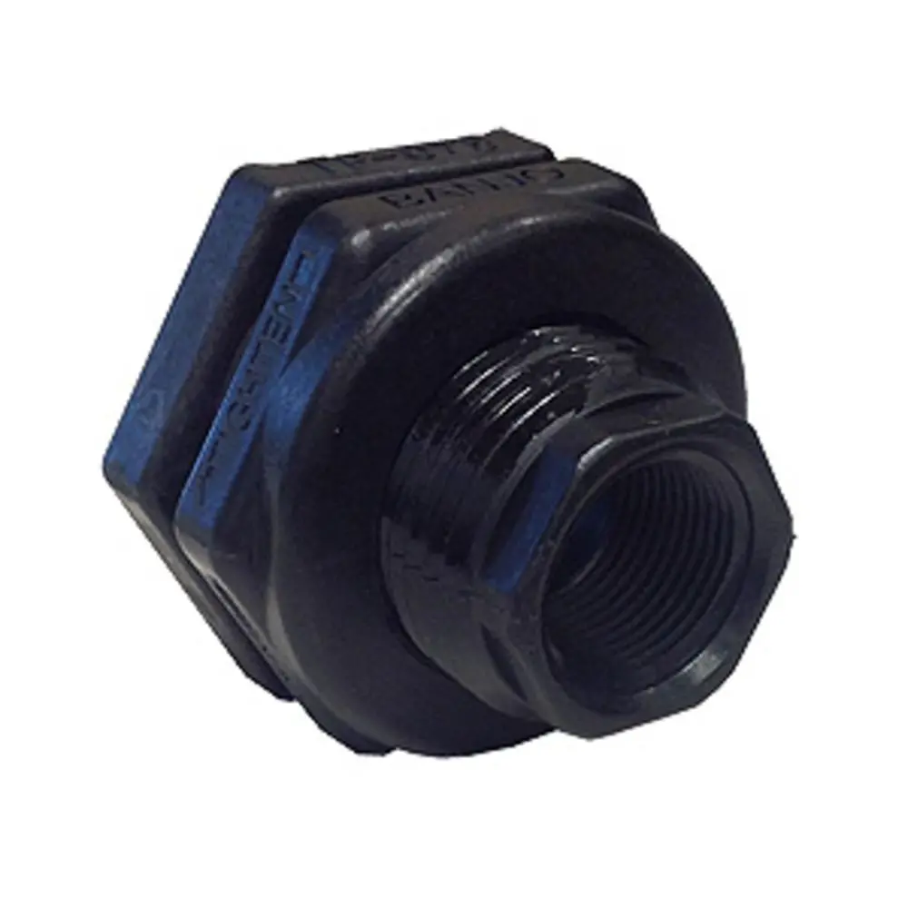 Banjo 3/4" Polypropylene Bulkhead Tank Fitting With Epdm Gaskets 1